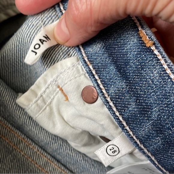 GRLFRND The Joan crop flare jeans medium wash, women's size 28 A8 - Picture 5 of 7